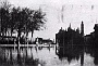 1919-Alluvione Persino il Prato della Valle,zona altimetricamente bassa rispetto al cuore medievale della città di Padova situato attorno a piazza della Legna,ora Cavour.